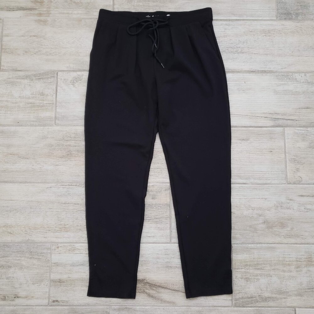 Betabrand Pleated Joggers Women's Front Tie Waist Active Performance Stretch M